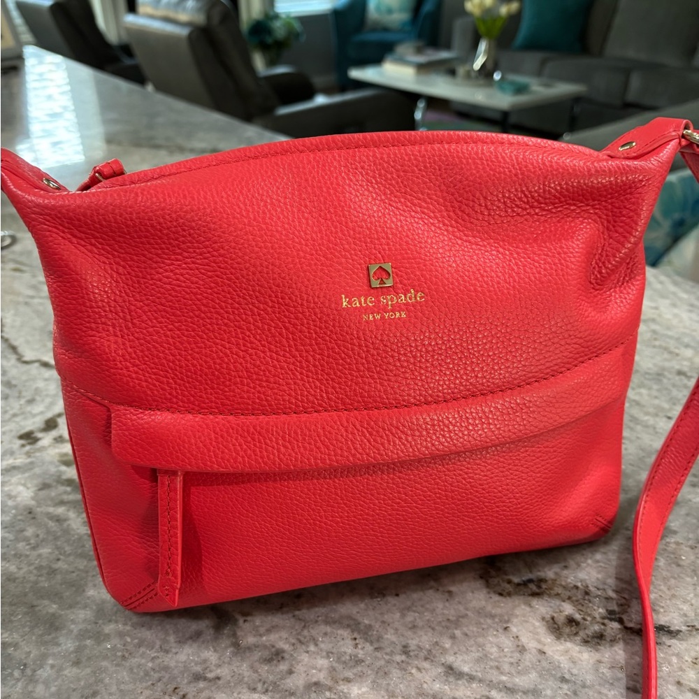 EUC Kate Spade Pebbled Leather Shoulder Bag / Crossbody bag - Picture 3 of 16